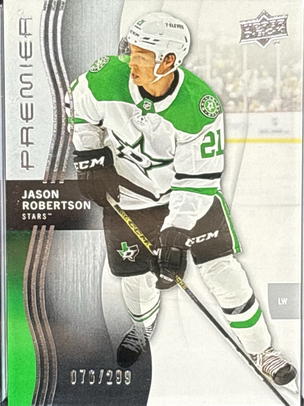 Premiere Hockey Trading Card - Jason Robertson LE 76/299